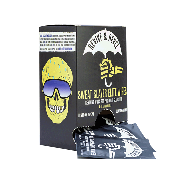Revive & Revel Sweat Slayer Elite Wipes Individual packs