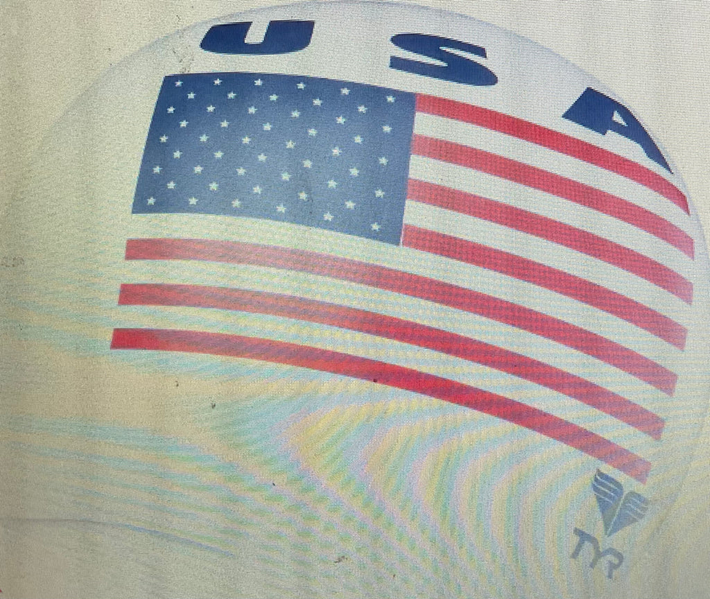 TYR USA Latex Swim Cap