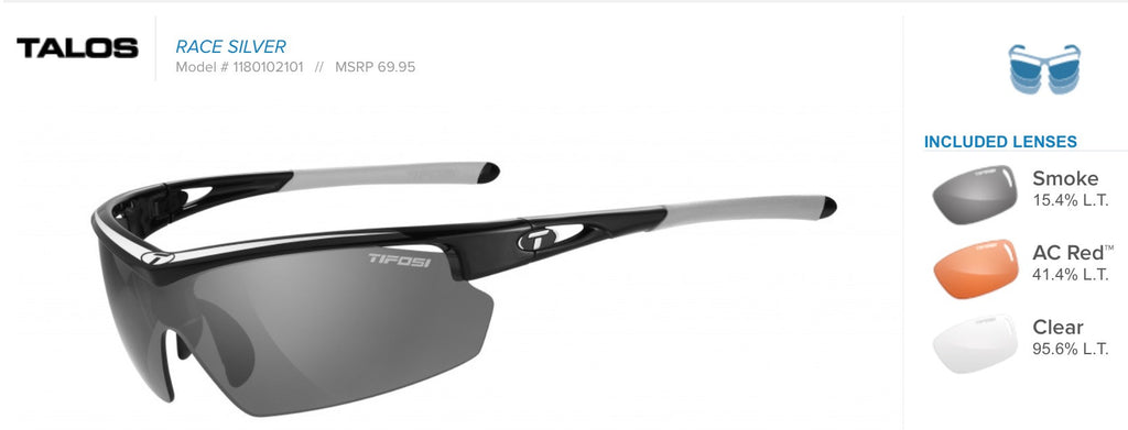 Sunglasses - Talos Race Silver