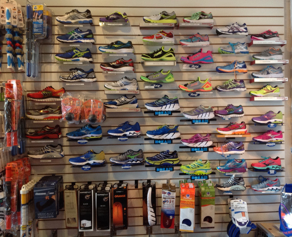 Wall of shoe options